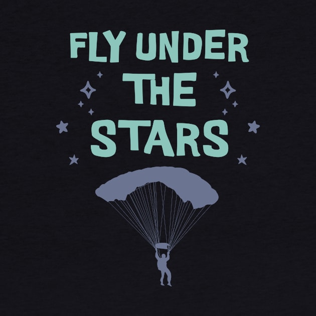 Fly under the stars, extreme sports, thrill seeker by New Day Prints